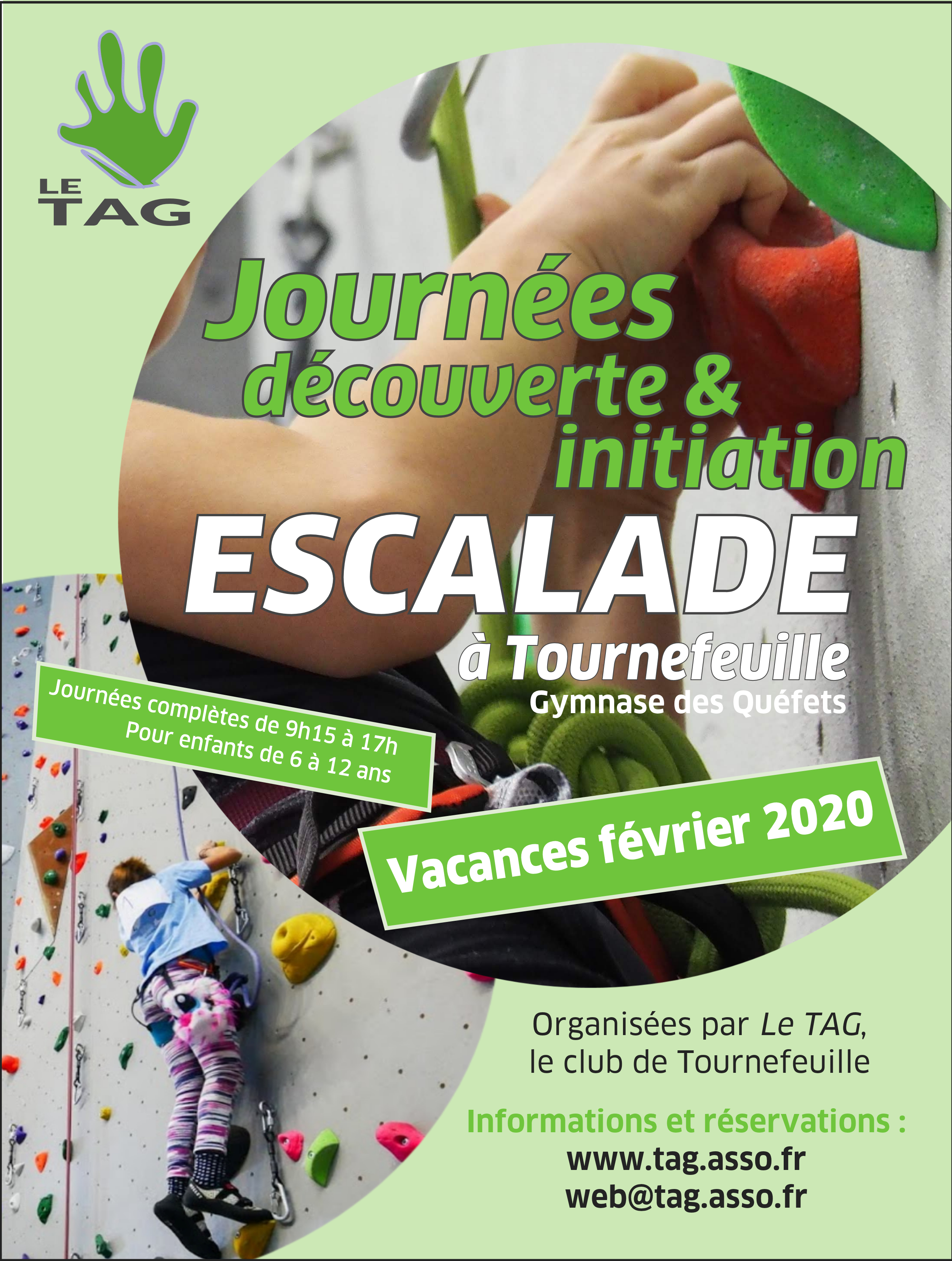 You are currently viewing Journées découverte&initiation ESCALADE – Vacances de février