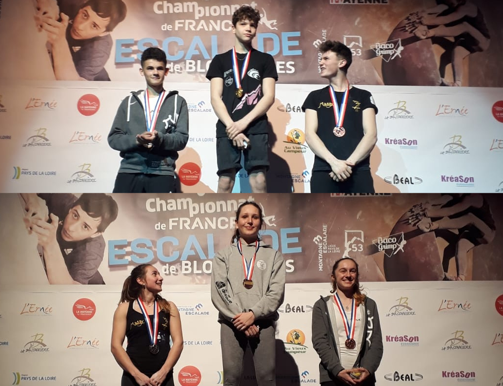 Lire la suite à propos de l’article 2 médaillés au Championnat de France jeunes de bloc 2020