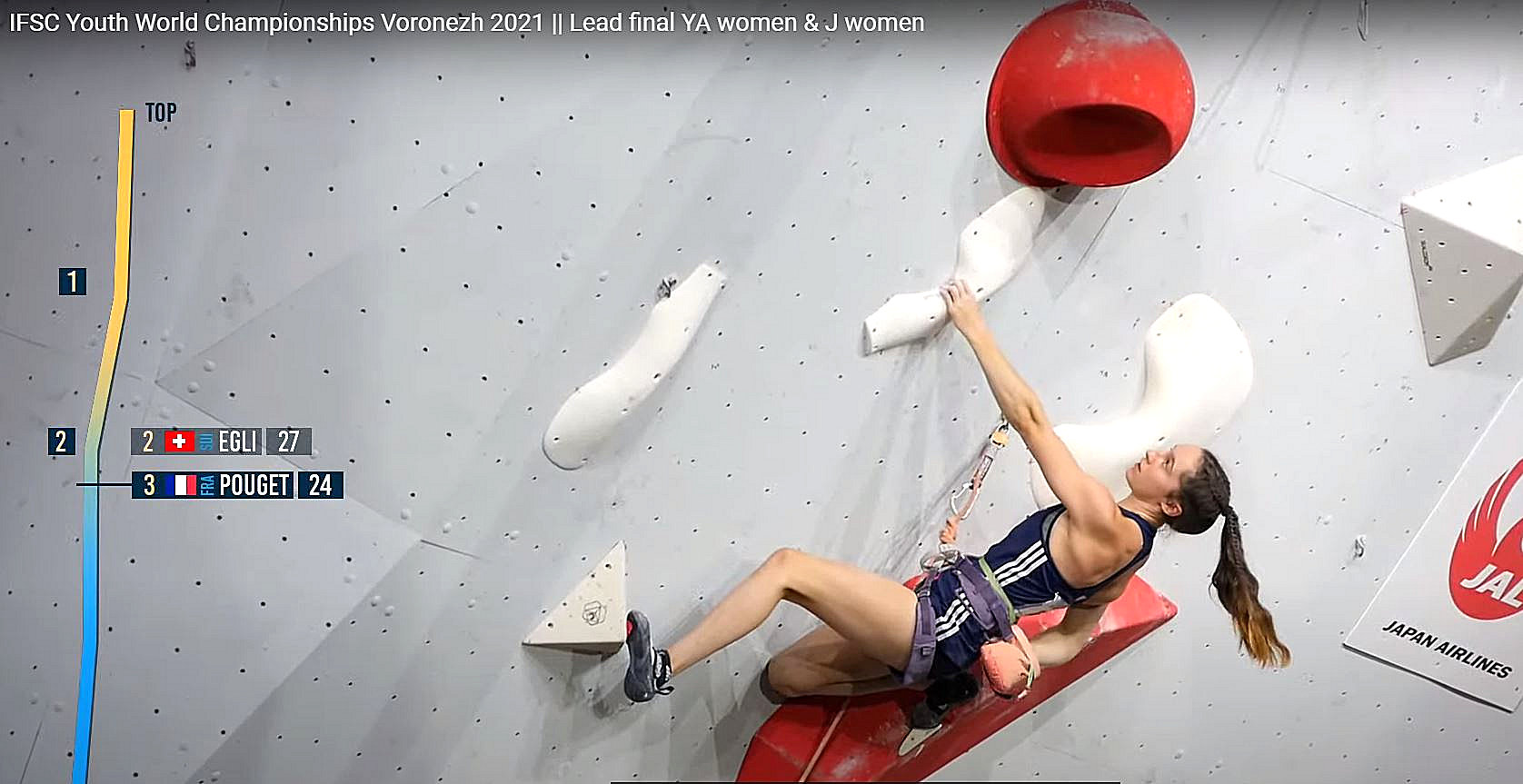 Lire la suite à propos de l’article Championnats du Monde d’Escalade jeunes – Camille médaillée et Eliot 6ème finaliste.