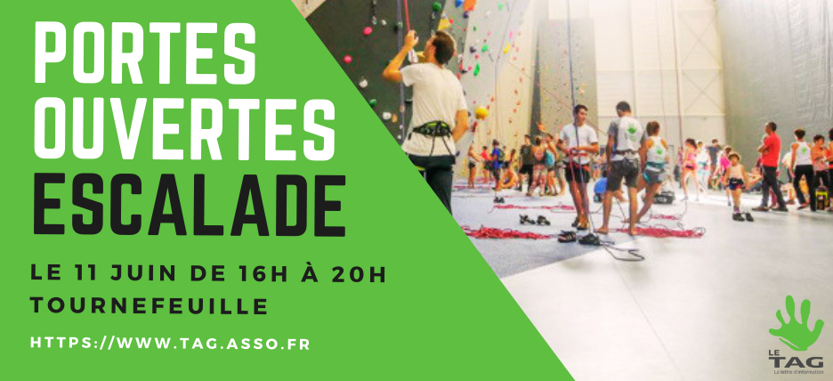 Lire la suite à propos de l’article Portes ouvertes Escalade – samedi 11 juin de 16h à 20h