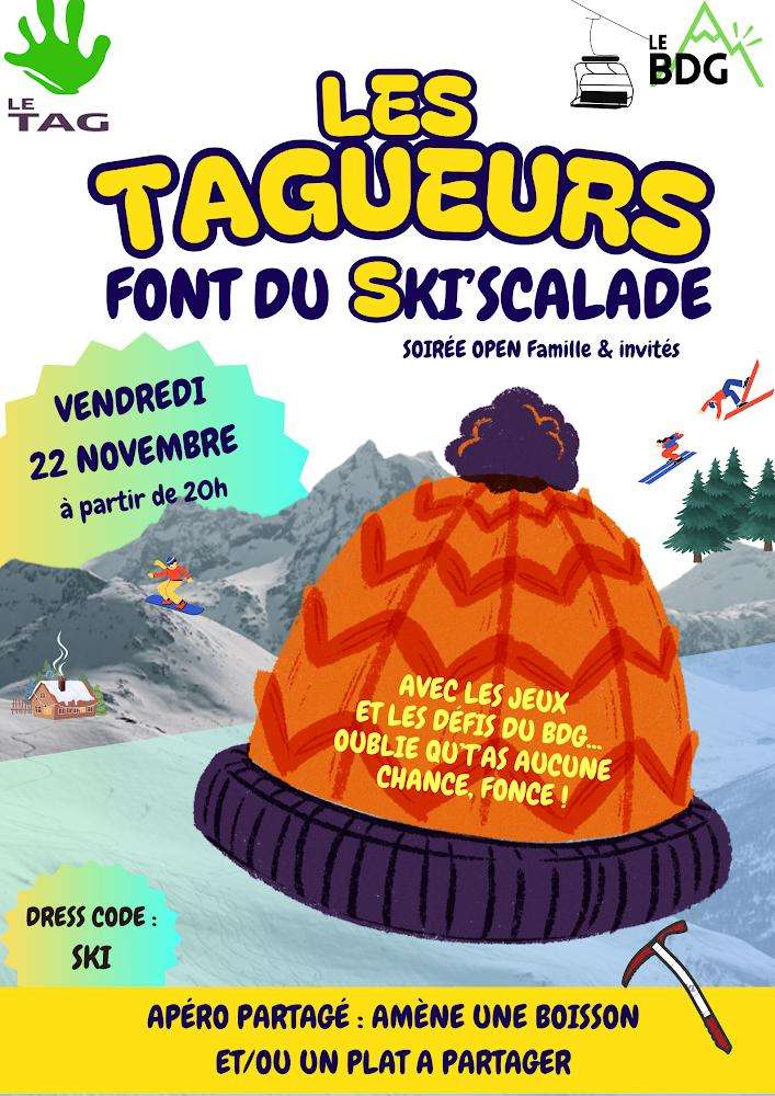 Lire la suite à propos de l’article Les tagueurs font du ski’scalade