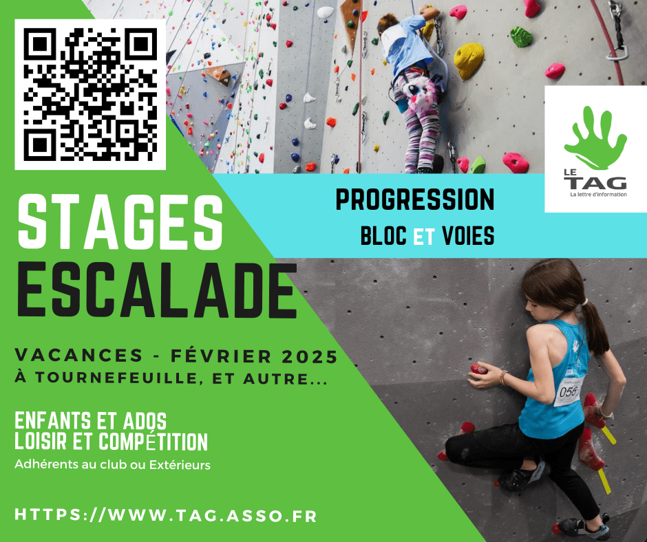 Lire la suite à propos de l’article STAGES ESCALADE VACANCES DE FEVRIER 2025