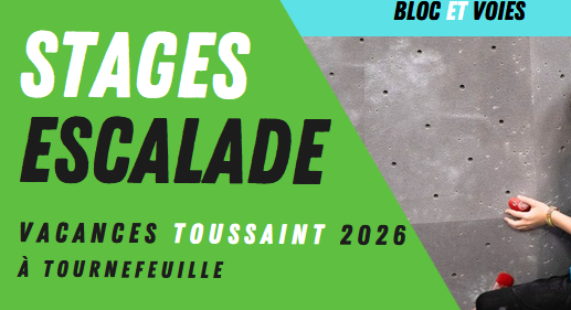 Lire la suite à propos de l’article Stages escalade jeunes vacances Toussaint 2026