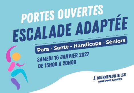 You are currently viewing Portes ouvertes Escalade adaptée – 16 janvier 2027